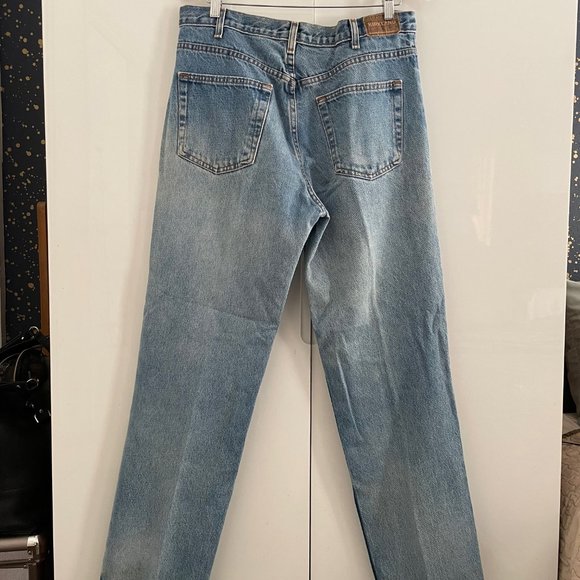 Kirkland Signature Straight Leg Jeans Men's 34x32 Blue Medium Wash 5-Pocket - Picture 2 of 3